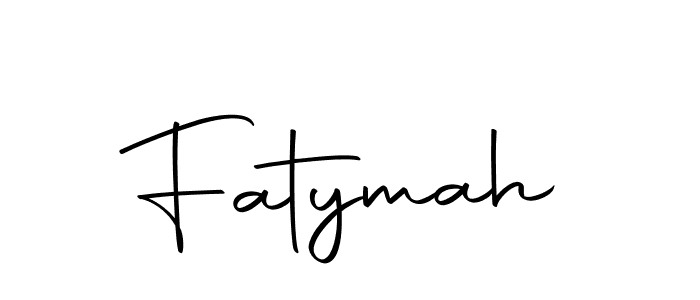 Design your own signature with our free online signature maker. With this signature software, you can create a handwritten (Autography-DOLnW) signature for name Fatymah. Fatymah signature style 10 images and pictures png