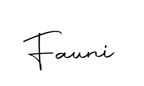 How to make Fauni name signature. Use Autography-DOLnW style for creating short signs online. This is the latest handwritten sign. Fauni signature style 10 images and pictures png