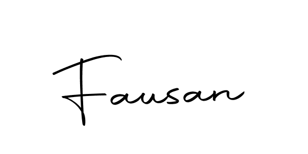Use a signature maker to create a handwritten signature online. With this signature software, you can design (Autography-DOLnW) your own signature for name Fausan. Fausan signature style 10 images and pictures png