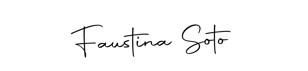 Create a beautiful signature design for name Faustina Soto. With this signature (Autography-DOLnW) fonts, you can make a handwritten signature for free. Faustina Soto signature style 10 images and pictures png