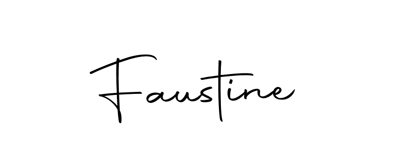 Faustine stylish signature style. Best Handwritten Sign (Autography-DOLnW) for my name. Handwritten Signature Collection Ideas for my name Faustine. Faustine signature style 10 images and pictures png