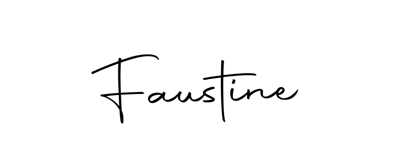 Make a beautiful signature design for name Faustine. With this signature (Autography-DOLnW) style, you can create a handwritten signature for free. Faustine signature style 10 images and pictures png