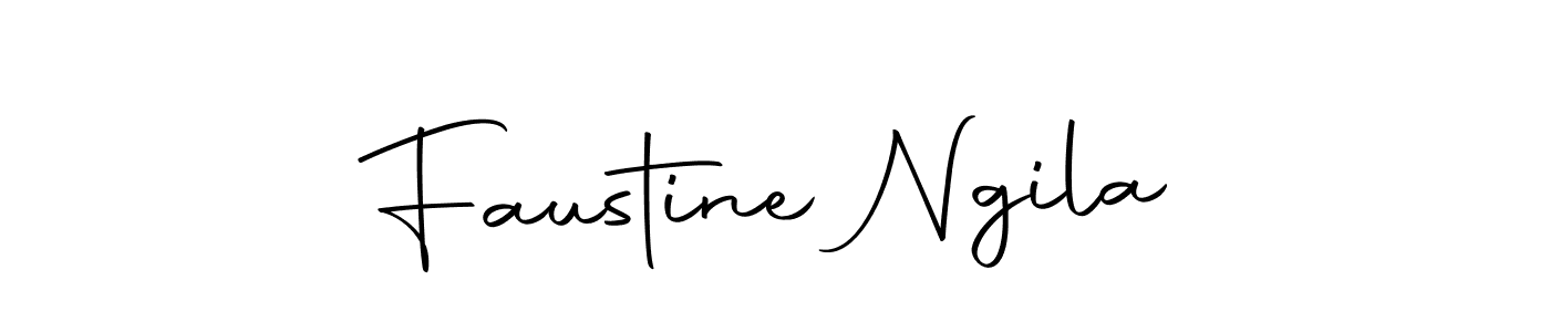if you are searching for the best signature style for your name Faustine Ngila. so please give up your signature search. here we have designed multiple signature styles  using Autography-DOLnW. Faustine Ngila signature style 10 images and pictures png