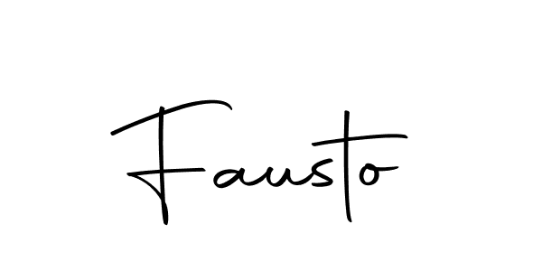 Make a beautiful signature design for name Fausto. Use this online signature maker to create a handwritten signature for free. Fausto signature style 10 images and pictures png