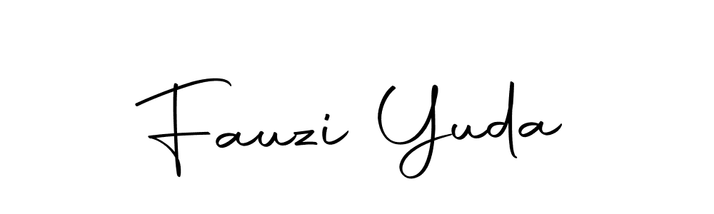 Fauzi Yuda stylish signature style. Best Handwritten Sign (Autography-DOLnW) for my name. Handwritten Signature Collection Ideas for my name Fauzi Yuda. Fauzi Yuda signature style 10 images and pictures png