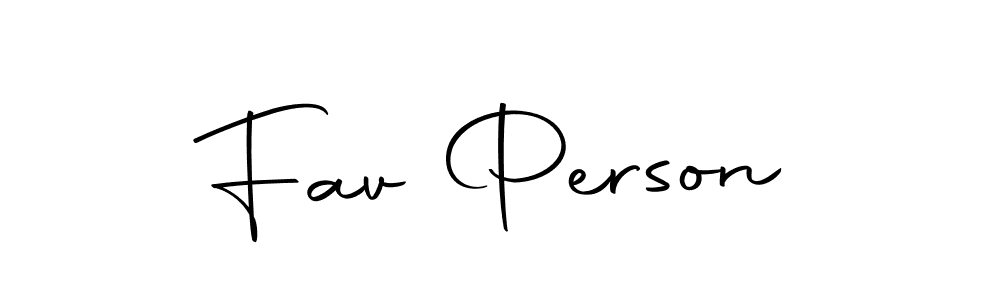 Create a beautiful signature design for name Fav Person. With this signature (Autography-DOLnW) fonts, you can make a handwritten signature for free. Fav Person signature style 10 images and pictures png