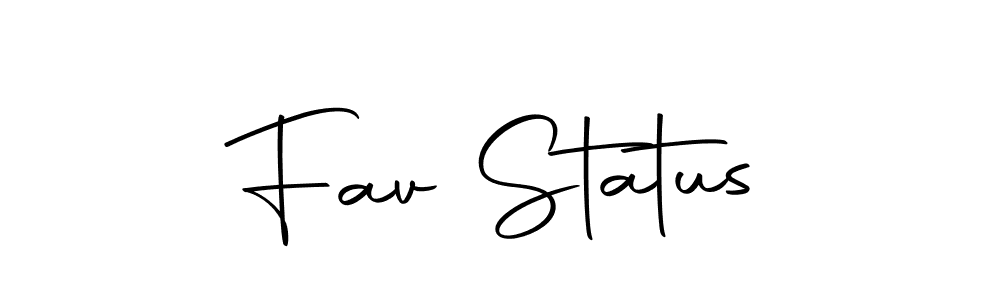 Create a beautiful signature design for name Fav Status. With this signature (Autography-DOLnW) fonts, you can make a handwritten signature for free. Fav Status signature style 10 images and pictures png