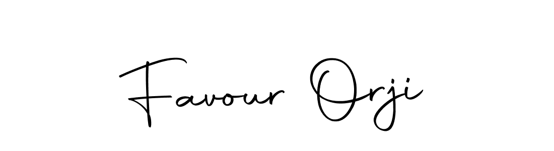 Design your own signature with our free online signature maker. With this signature software, you can create a handwritten (Autography-DOLnW) signature for name Favour Orji. Favour Orji signature style 10 images and pictures png