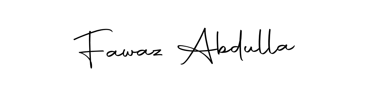 Make a beautiful signature design for name Fawaz Abdulla. Use this online signature maker to create a handwritten signature for free. Fawaz Abdulla signature style 10 images and pictures png