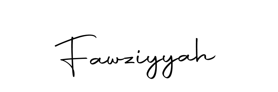 Design your own signature with our free online signature maker. With this signature software, you can create a handwritten (Autography-DOLnW) signature for name Fawziyyah. Fawziyyah signature style 10 images and pictures png