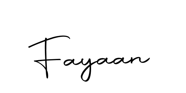 Make a beautiful signature design for name Fayaan. With this signature (Autography-DOLnW) style, you can create a handwritten signature for free. Fayaan signature style 10 images and pictures png