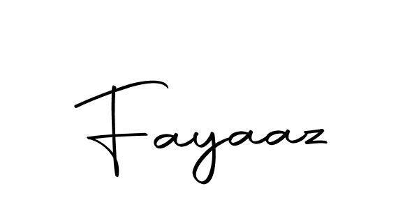 Design your own signature with our free online signature maker. With this signature software, you can create a handwritten (Autography-DOLnW) signature for name Fayaaz. Fayaaz signature style 10 images and pictures png