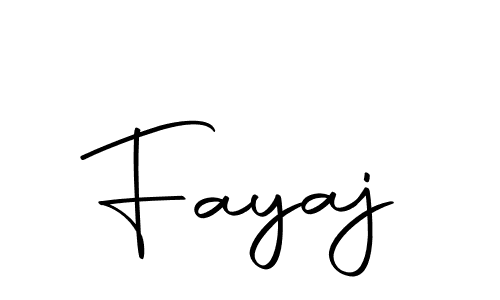 Make a beautiful signature design for name Fayaj. With this signature (Autography-DOLnW) style, you can create a handwritten signature for free. Fayaj signature style 10 images and pictures png