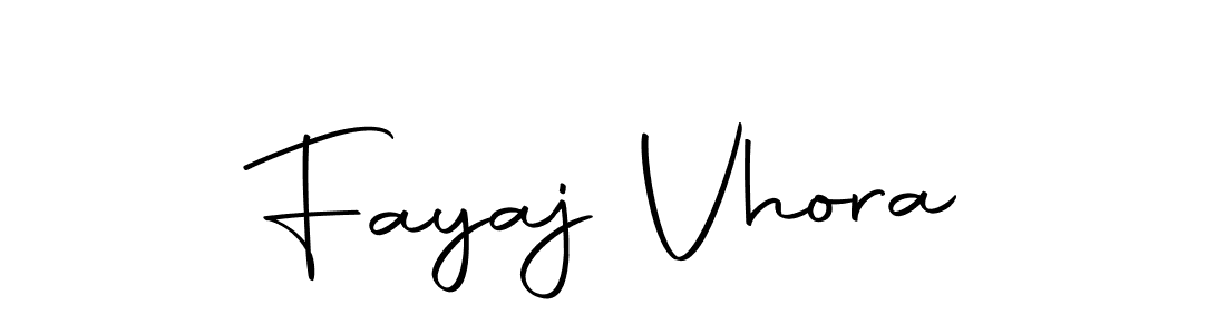 Design your own signature with our free online signature maker. With this signature software, you can create a handwritten (Autography-DOLnW) signature for name Fayaj Vhora. Fayaj Vhora signature style 10 images and pictures png