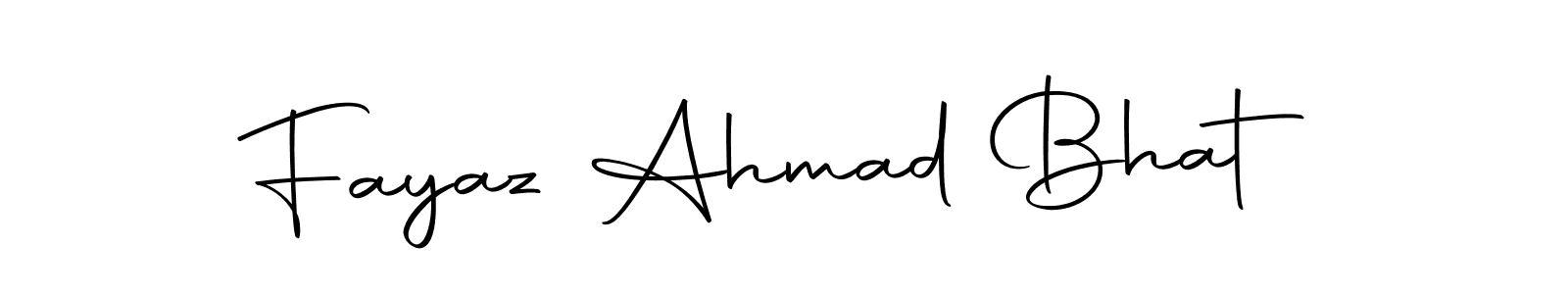 Design your own signature with our free online signature maker. With this signature software, you can create a handwritten (Autography-DOLnW) signature for name Fayaz Ahmad Bhat. Fayaz Ahmad Bhat signature style 10 images and pictures png