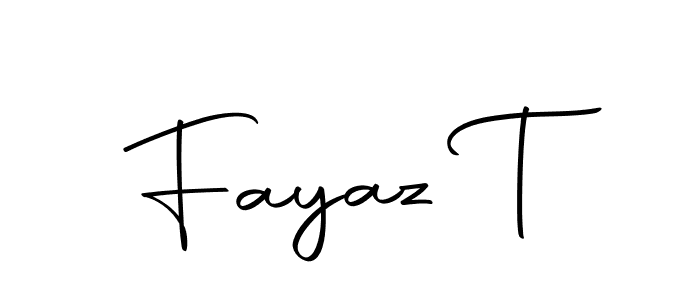 Make a beautiful signature design for name Fayaz T. With this signature (Autography-DOLnW) style, you can create a handwritten signature for free. Fayaz T signature style 10 images and pictures png