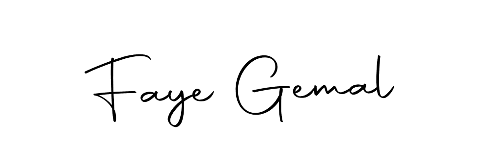Design your own signature with our free online signature maker. With this signature software, you can create a handwritten (Autography-DOLnW) signature for name Faye Gemal. Faye Gemal signature style 10 images and pictures png