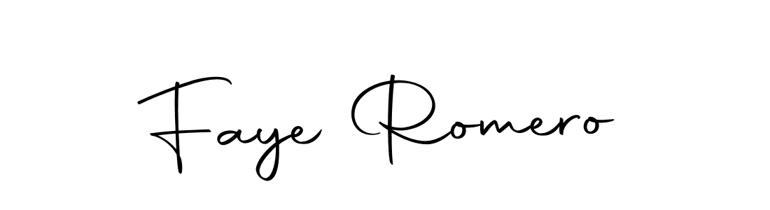 Use a signature maker to create a handwritten signature online. With this signature software, you can design (Autography-DOLnW) your own signature for name Faye Romero. Faye Romero signature style 10 images and pictures png