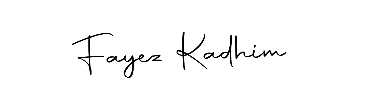 Create a beautiful signature design for name Fayez Kadhim. With this signature (Autography-DOLnW) fonts, you can make a handwritten signature for free. Fayez Kadhim signature style 10 images and pictures png