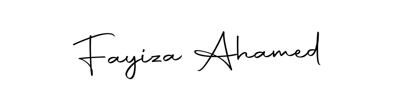 Make a beautiful signature design for name Fayiza Ahamed. With this signature (Autography-DOLnW) style, you can create a handwritten signature for free. Fayiza Ahamed signature style 10 images and pictures png