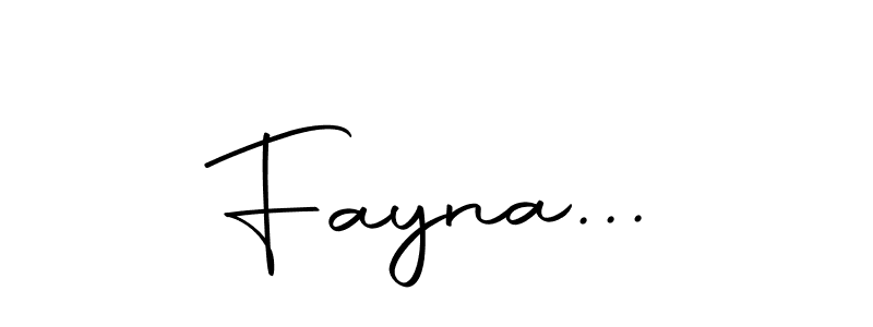 The best way (Autography-DOLnW) to make a short signature is to pick only two or three words in your name. The name Fayna... include a total of six letters. For converting this name. Fayna... signature style 10 images and pictures png