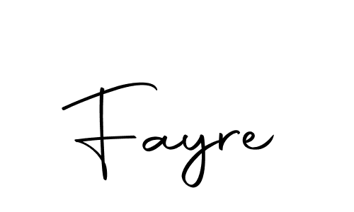 Make a beautiful signature design for name Fayre. With this signature (Autography-DOLnW) style, you can create a handwritten signature for free. Fayre signature style 10 images and pictures png