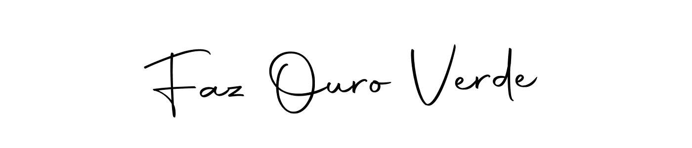 Make a short Faz Ouro Verde signature style. Manage your documents anywhere anytime using Autography-DOLnW. Create and add eSignatures, submit forms, share and send files easily. Faz Ouro Verde signature style 10 images and pictures png
