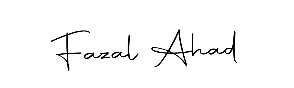 Also we have Fazal Ahad name is the best signature style. Create professional handwritten signature collection using Autography-DOLnW autograph style. Fazal Ahad signature style 10 images and pictures png