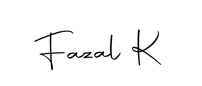 Use a signature maker to create a handwritten signature online. With this signature software, you can design (Autography-DOLnW) your own signature for name Fazal K. Fazal K signature style 10 images and pictures png