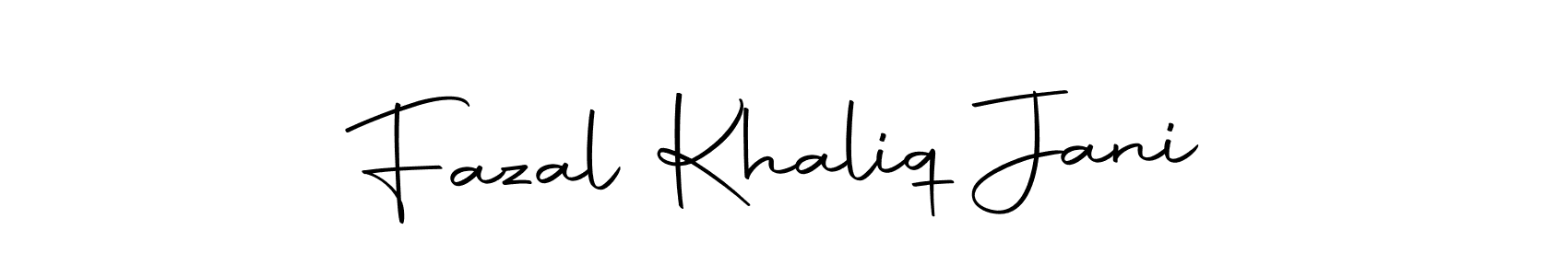 Make a short Fazal Khaliq Jani signature style. Manage your documents anywhere anytime using Autography-DOLnW. Create and add eSignatures, submit forms, share and send files easily. Fazal Khaliq Jani signature style 10 images and pictures png