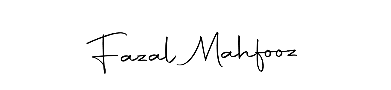 How to make Fazal Mahfooz name signature. Use Autography-DOLnW style for creating short signs online. This is the latest handwritten sign. Fazal Mahfooz signature style 10 images and pictures png