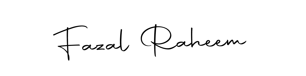 How to make Fazal Raheem name signature. Use Autography-DOLnW style for creating short signs online. This is the latest handwritten sign. Fazal Raheem signature style 10 images and pictures png