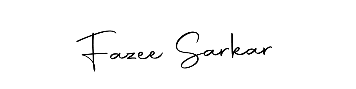 Use a signature maker to create a handwritten signature online. With this signature software, you can design (Autography-DOLnW) your own signature for name Fazee Sarkar. Fazee Sarkar signature style 10 images and pictures png