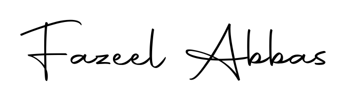 You should practise on your own different ways (Autography-DOLnW) to write your name (Fazeel Abbas) in signature. Don't let someone else do it for you. Fazeel Abbas signature style 10 images and pictures png