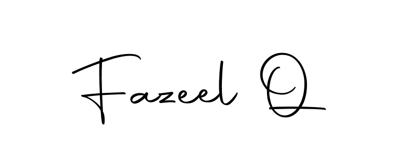 Make a beautiful signature design for name Fazeel Q. With this signature (Autography-DOLnW) style, you can create a handwritten signature for free. Fazeel Q signature style 10 images and pictures png
