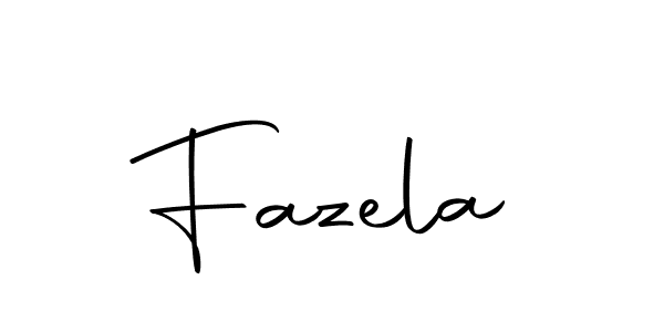 Make a beautiful signature design for name Fazela. Use this online signature maker to create a handwritten signature for free. Fazela signature style 10 images and pictures png