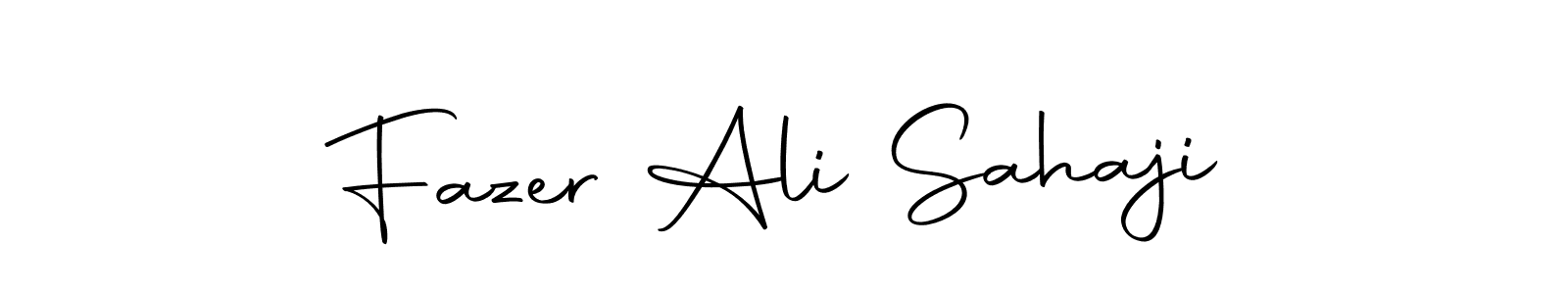 Make a beautiful signature design for name Fazer Ali Sahaji. With this signature (Autography-DOLnW) style, you can create a handwritten signature for free. Fazer Ali Sahaji signature style 10 images and pictures png