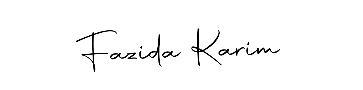 Fazida Karim stylish signature style. Best Handwritten Sign (Autography-DOLnW) for my name. Handwritten Signature Collection Ideas for my name Fazida Karim. Fazida Karim signature style 10 images and pictures png