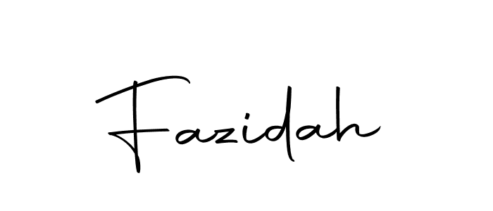 Use a signature maker to create a handwritten signature online. With this signature software, you can design (Autography-DOLnW) your own signature for name Fazidah. Fazidah signature style 10 images and pictures png