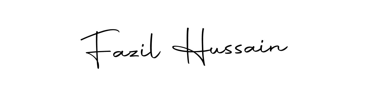Make a beautiful signature design for name Fazil Hussain. With this signature (Autography-DOLnW) style, you can create a handwritten signature for free. Fazil Hussain signature style 10 images and pictures png