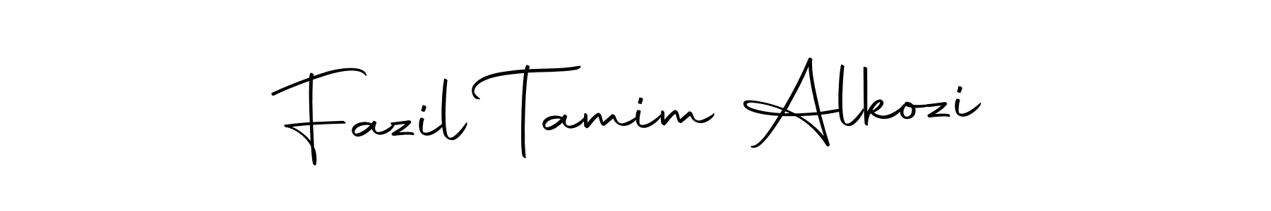 You can use this online signature creator to create a handwritten signature for the name Fazil Tamim Alkozi. This is the best online autograph maker. Fazil Tamim Alkozi signature style 10 images and pictures png