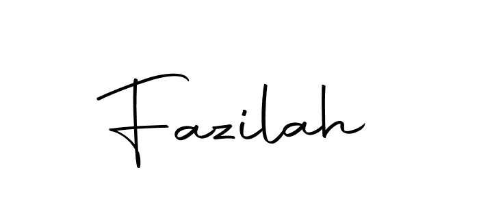 You should practise on your own different ways (Autography-DOLnW) to write your name (Fazilah) in signature. don't let someone else do it for you. Fazilah signature style 10 images and pictures png