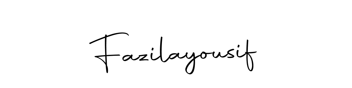 Make a beautiful signature design for name Fazilayousif. Use this online signature maker to create a handwritten signature for free. Fazilayousif signature style 10 images and pictures png