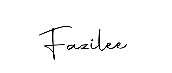 Make a beautiful signature design for name Fazilee. Use this online signature maker to create a handwritten signature for free. Fazilee signature style 10 images and pictures png