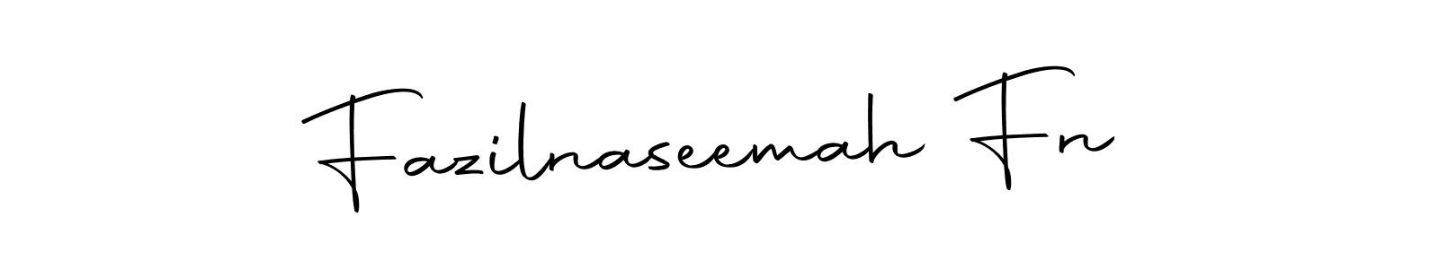 You should practise on your own different ways (Autography-DOLnW) to write your name (Fazilnaseemah Fn) in signature. don't let someone else do it for you. Fazilnaseemah Fn signature style 10 images and pictures png