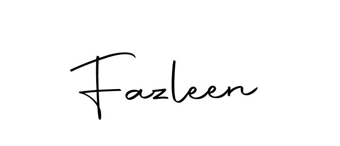 Design your own signature with our free online signature maker. With this signature software, you can create a handwritten (Autography-DOLnW) signature for name Fazleen. Fazleen signature style 10 images and pictures png