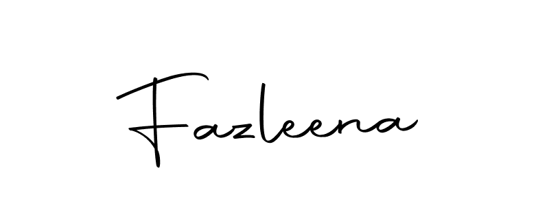 Design your own signature with our free online signature maker. With this signature software, you can create a handwritten (Autography-DOLnW) signature for name Fazleena. Fazleena signature style 10 images and pictures png
