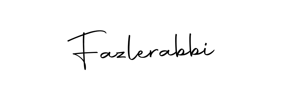 Create a beautiful signature design for name Fazlerabbi. With this signature (Autography-DOLnW) fonts, you can make a handwritten signature for free. Fazlerabbi signature style 10 images and pictures png