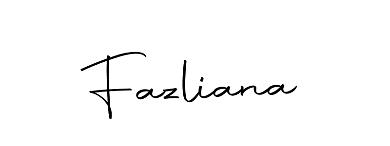 Make a short Fazliana signature style. Manage your documents anywhere anytime using Autography-DOLnW. Create and add eSignatures, submit forms, share and send files easily. Fazliana signature style 10 images and pictures png