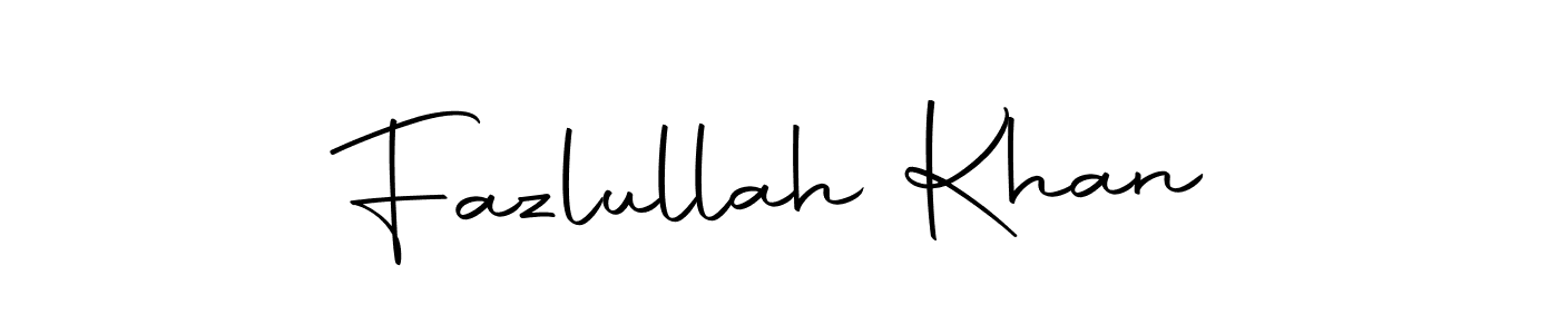 Design your own signature with our free online signature maker. With this signature software, you can create a handwritten (Autography-DOLnW) signature for name Fazlullah Khan. Fazlullah Khan signature style 10 images and pictures png